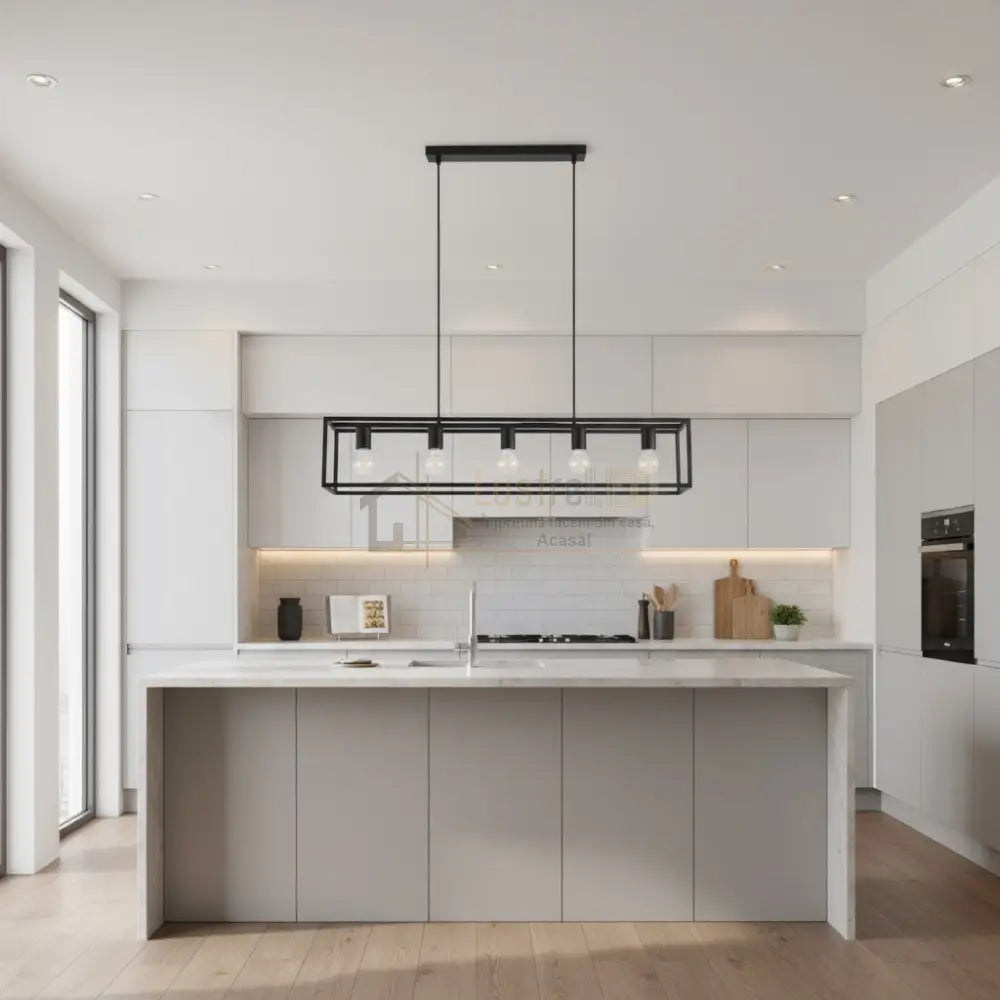 Lustra Suspendata ELDRICK Black Eglo Chandeliers