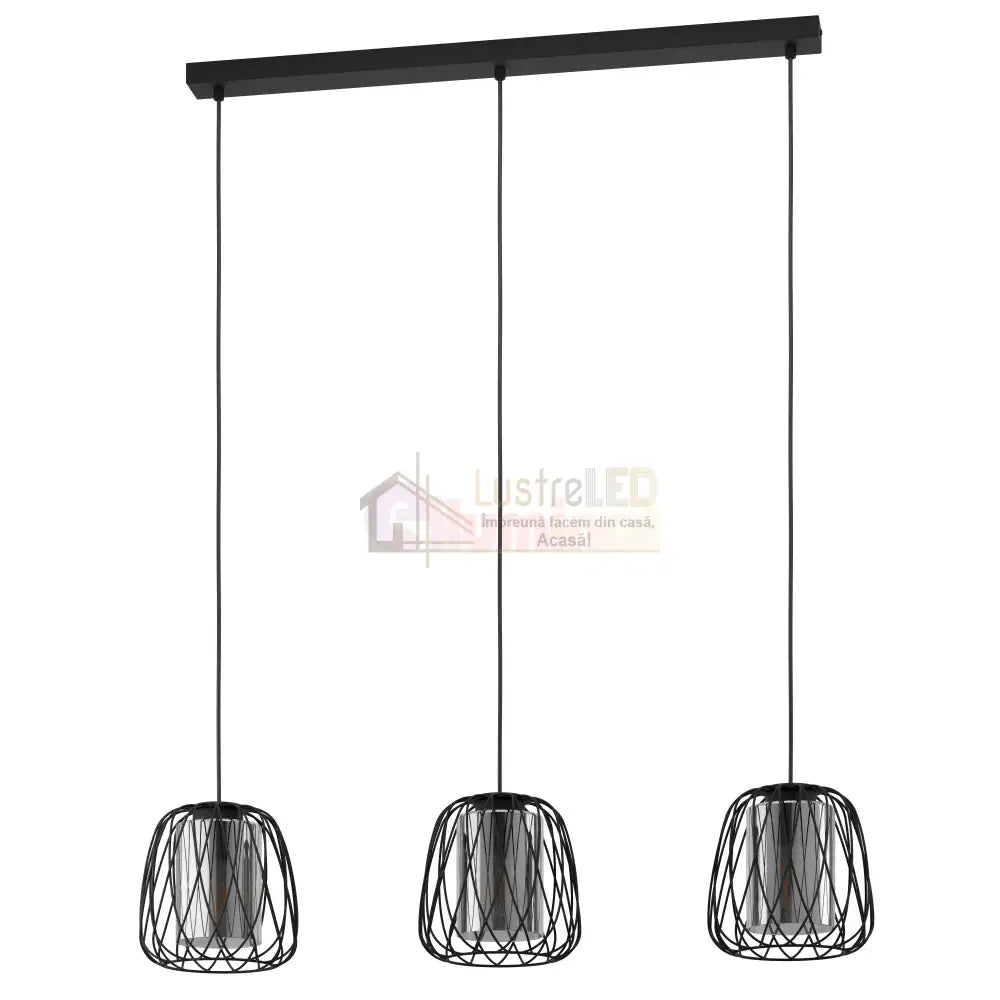 Lustra Suspendata FLORESTA Black 110CM NEAGRA / ABAJUR / 110CM Chandeliers