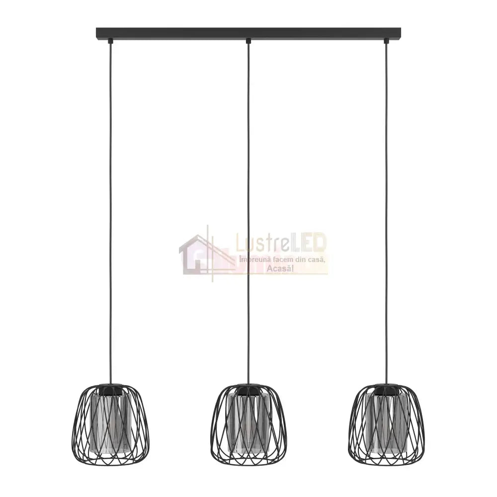 Lustra Suspendata FLORESTA Black 110CM NEAGRA / ABAJUR / 110CM Chandeliers
