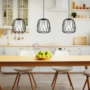 Lustra Suspendata FLORESTA Black 110CM NEAGRA / ABAJUR / 110CM Chandeliers