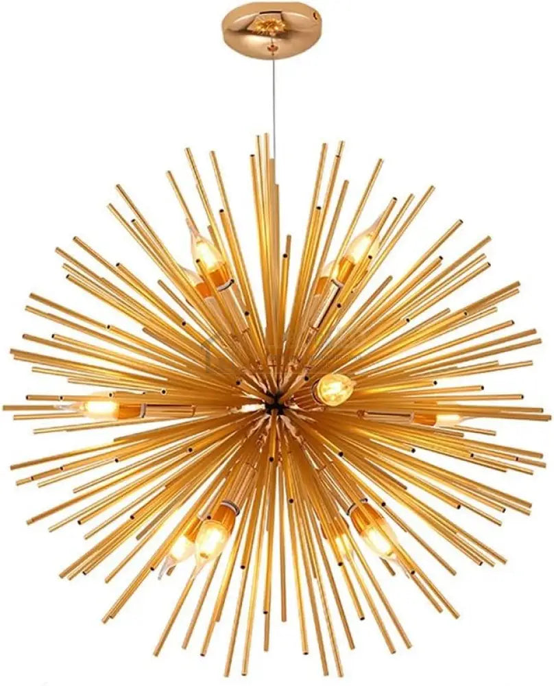 Lustra Suspendata Golden Sun Chandeliers