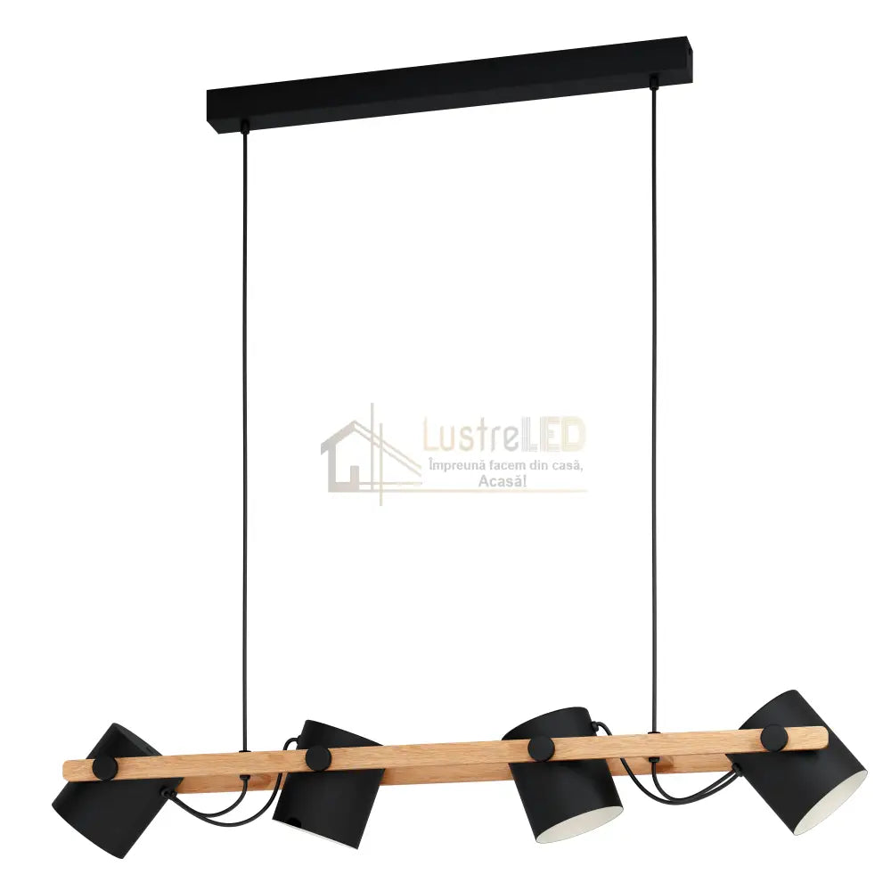 Lustra Suspendata HORNWOOD 110CM NEAGRA / SUSPENDATE / 110CM Chandeliers