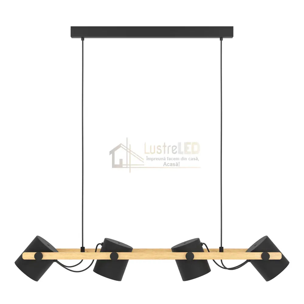 Lustra Suspendata HORNWOOD 110CM NEAGRA / SUSPENDATE / 110CM Chandeliers