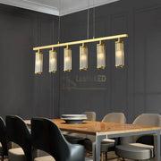 Lustra Suspendata LEXA 6xE14 Gold Chandeliers