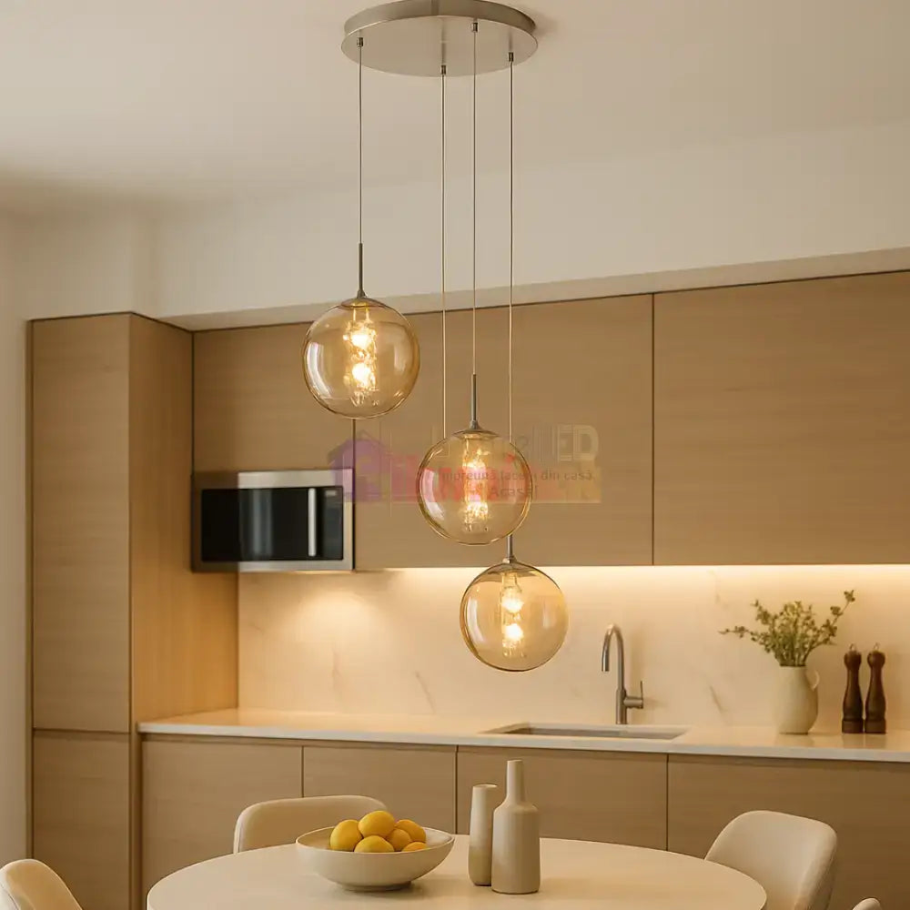 Lustra Abajur Suspendata 3xG9 White ALBA / ABAJUR Chandeliers