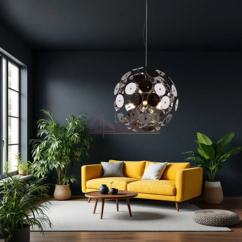 Lustra Disco 6xE14 Suspendata CHROME / SUSPENDATE Lighting Fixtures