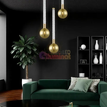 Lustra Suspendata Luxury Gold Mida