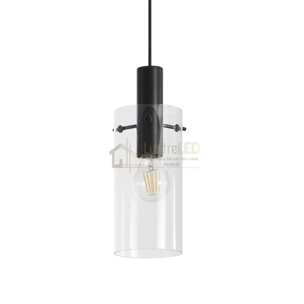 Lustra Suspendata MONTEFINO Black 110CM NEAGRA / VINTAGE SI RETRO DESIGN / 110CM Chandeliers