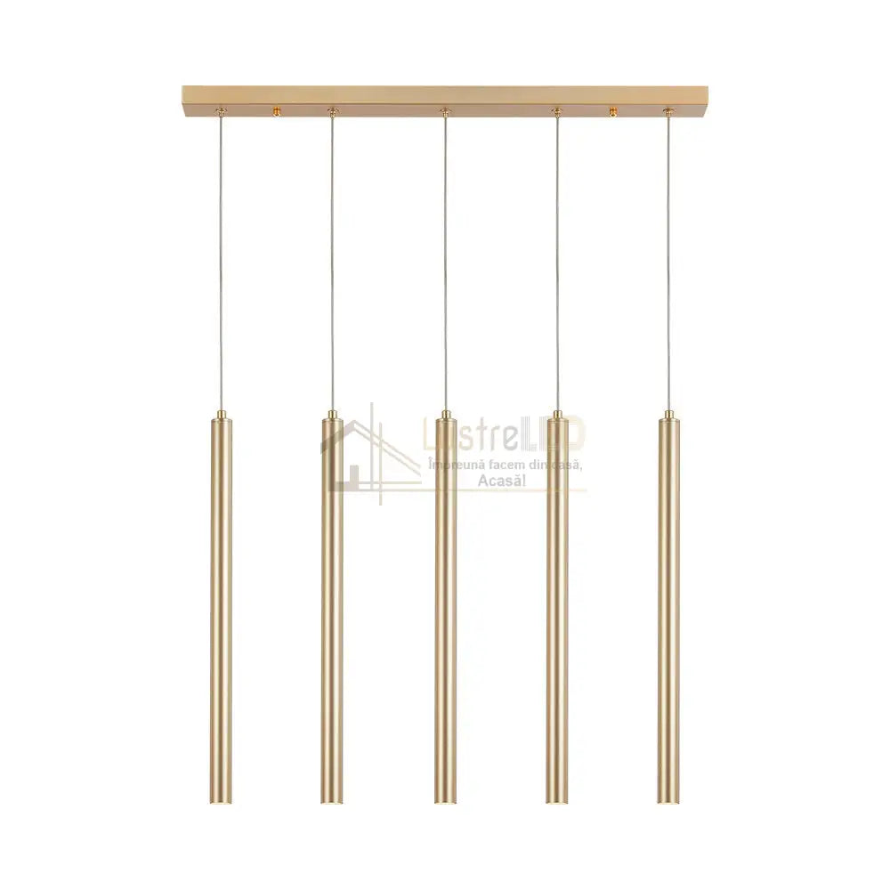 Lustra Abajur MAT GOLD Liniara 3xE27 Spiral MX165-3 (Copy) lustreled.ro