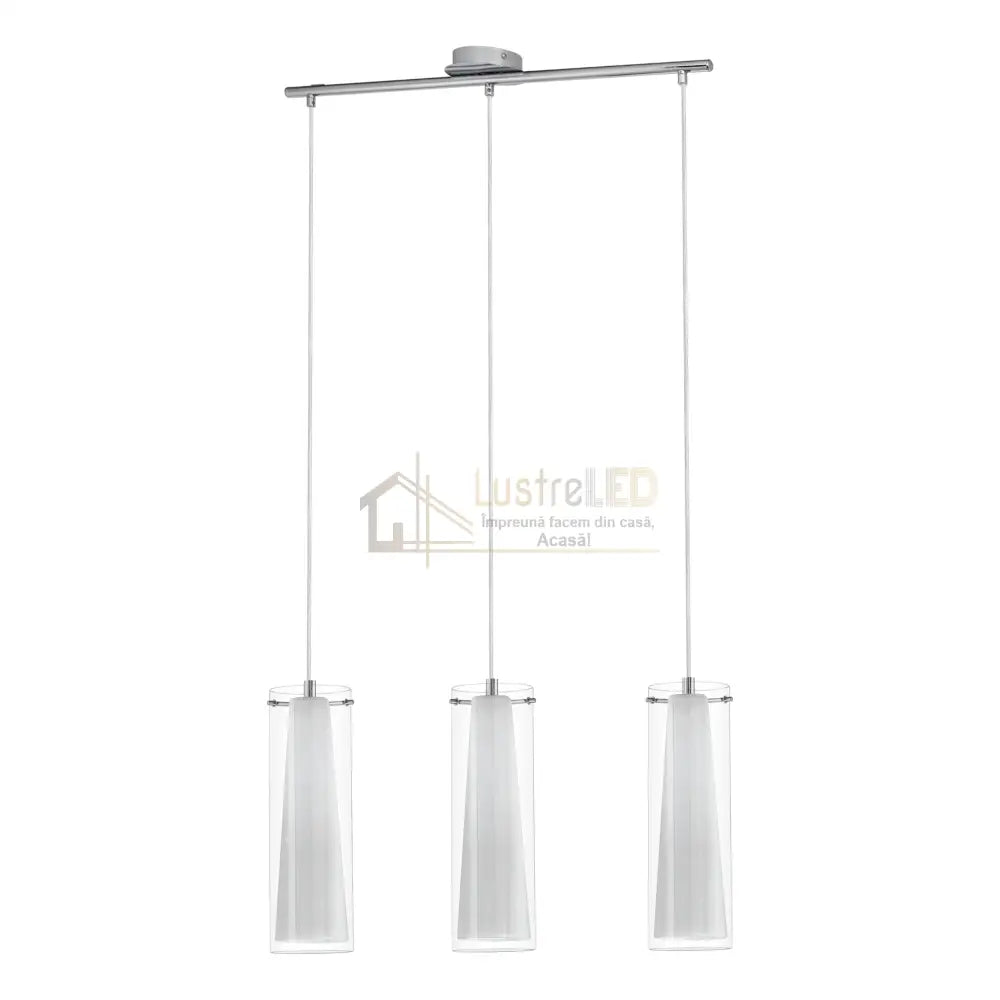 Lustra Suspendata PINTO Silver 110CM ARGINTIE / VINTAGE SI RETRO DESIGN / 110CM Chandeliers
