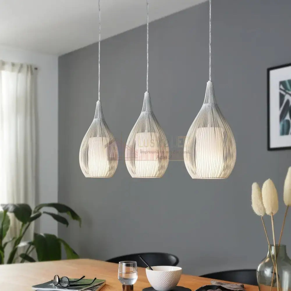 Lustra Suspendata RAZONI White 110CM ALBA / ABAJUR / 110CM Chandeliers