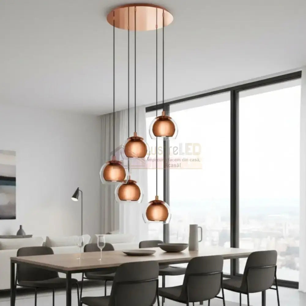 Lustra Suspendata ROCAMAR 1 Gold 150CM AURIE / ABAJUR / 110CM Chandeliers