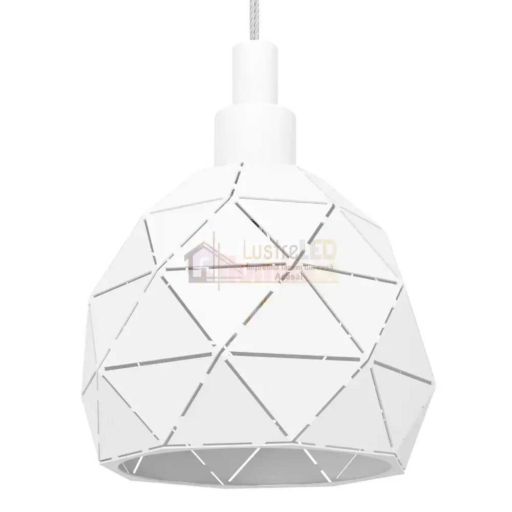 Lustra Suspendata ROCCAFORTE White 110CM ALBA / VINTAGE SI RETRO DESIGN / 110CM Chandeliers