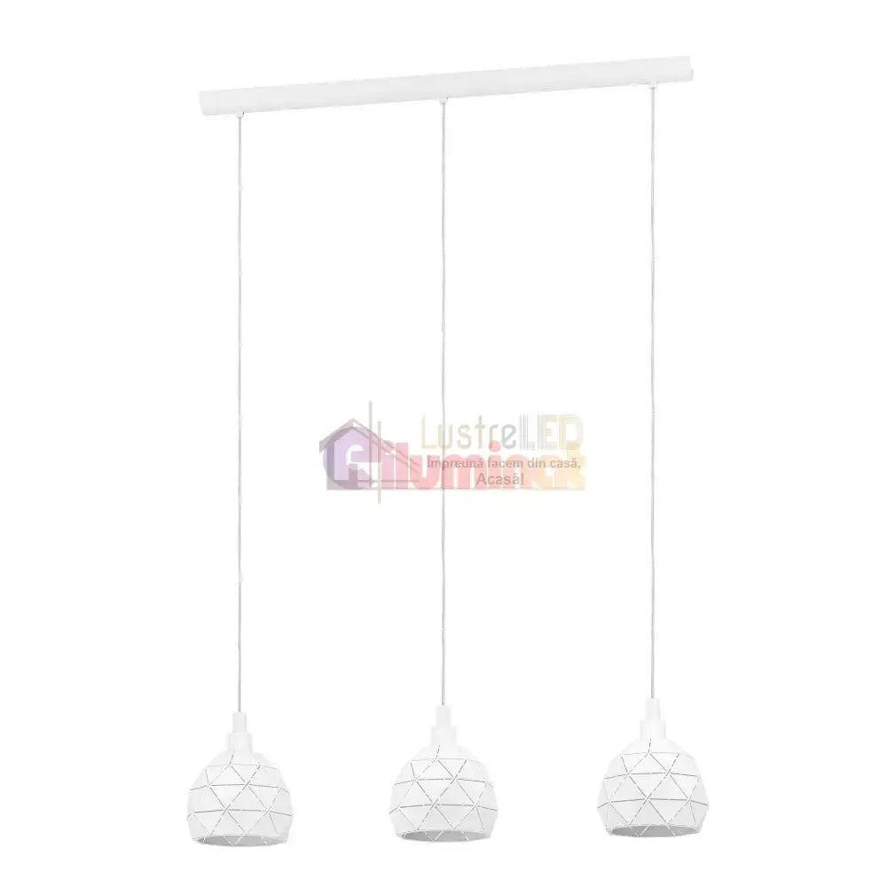 Lustra Suspendata ROCCAFORTE White 110CM ALBA / VINTAGE SI RETRO DESIGN / 110CM Chandeliers
