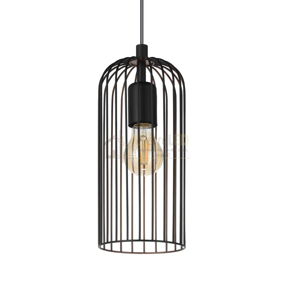 Lustra Suspendata ROCCAMENA Black 110CM NEAGRA / VINTAGE SI RETRO DESIGN / 110CM Chandeliers