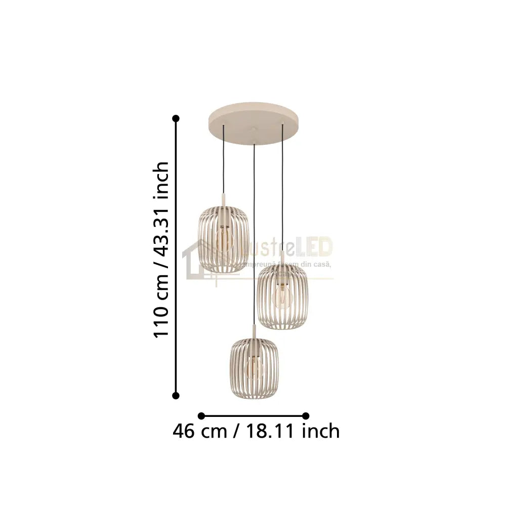 Lustra Suspendata ROMAZZINA 110CM CREM / SUSPENDATE / 110CM Chandeliers