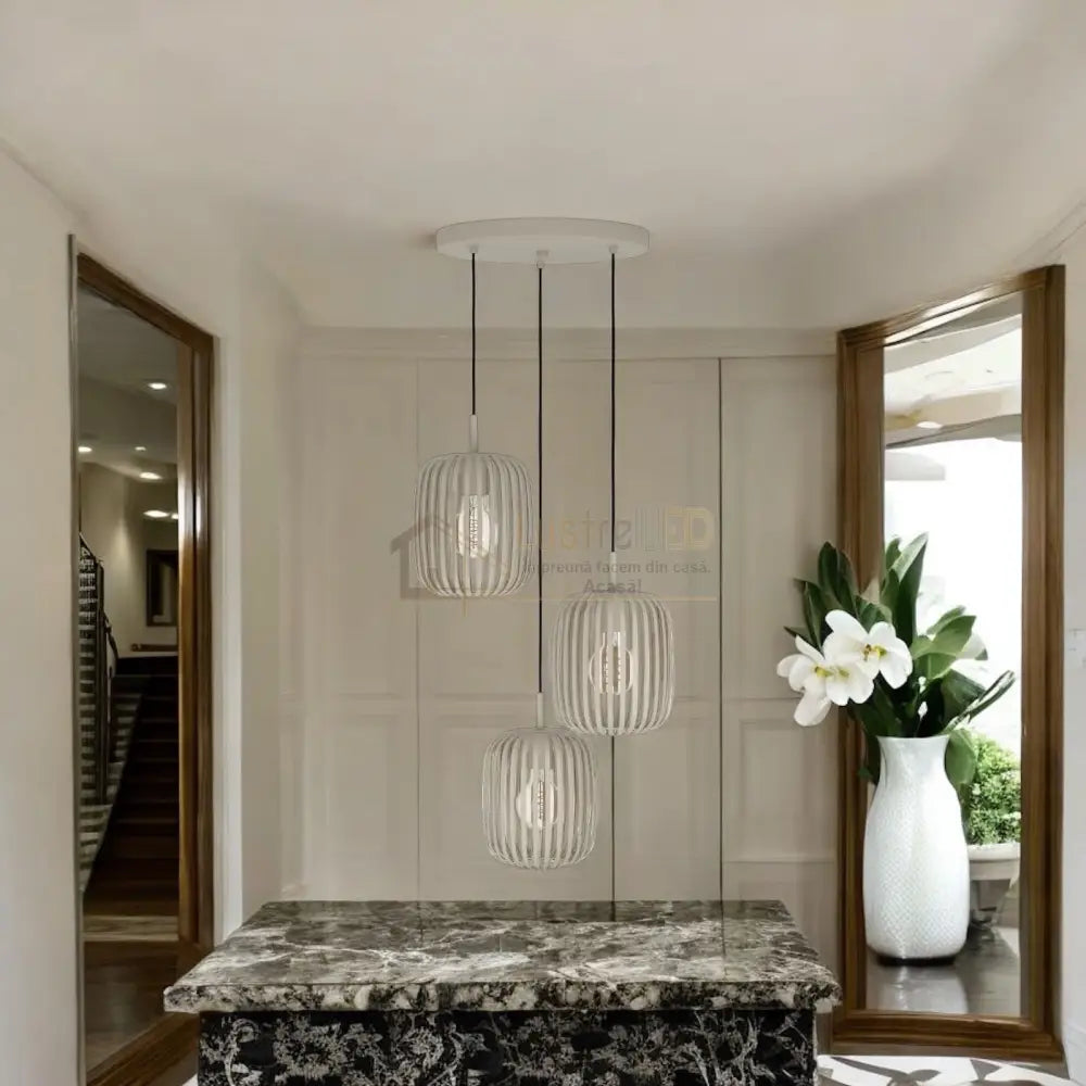 Lustra Suspendata ROMAZZINA 110CM CREM / SUSPENDATE / 110CM Chandeliers