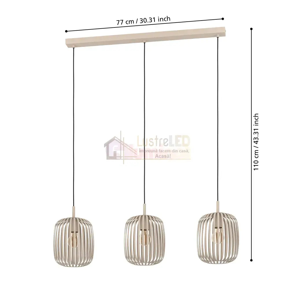 Lampa Suspendata ROMAZZINA EGLO 900497 BEJ DESCHIS / SUSPENDATE Chandeliers