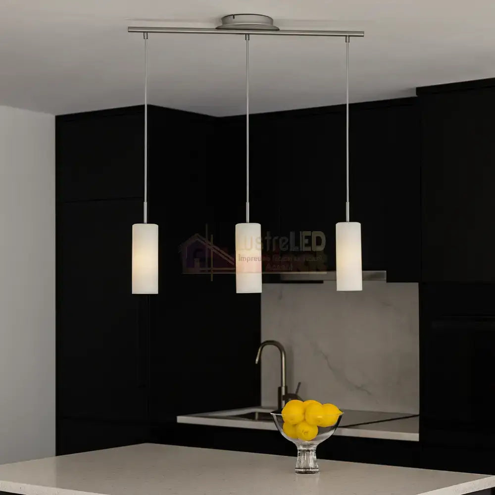 Lustra Suspendata TROY 3 Silver 110CM ARGINTIE / VINTAGE SI RETRO DESIGN / 110CM Chandeliers