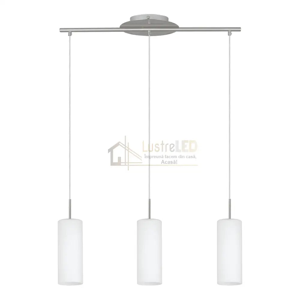 Lustra Suspendata TROY 3 Silver 110CM ARGINTIE / VINTAGE SI RETRO DESIGN / 110CM Chandeliers