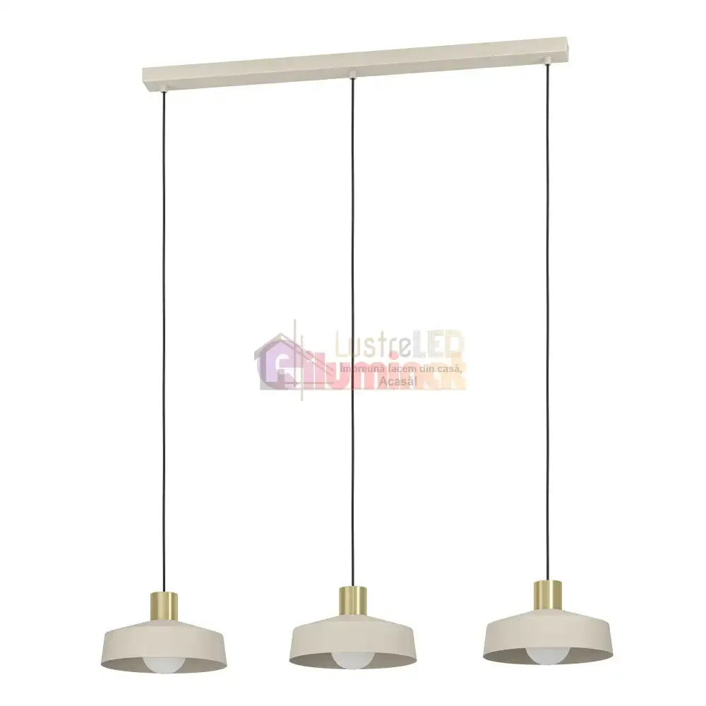 Lustra Suspendata VALDIOLA Cream 110CM Crem / ABAJUR / 110CM Chandeliers