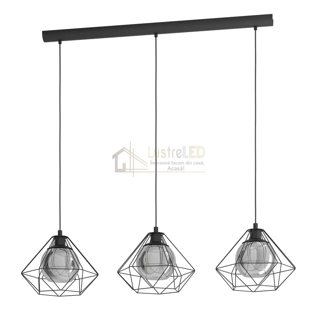 Lustra Suspendata VERNHAM Black Eglo Chandeliers