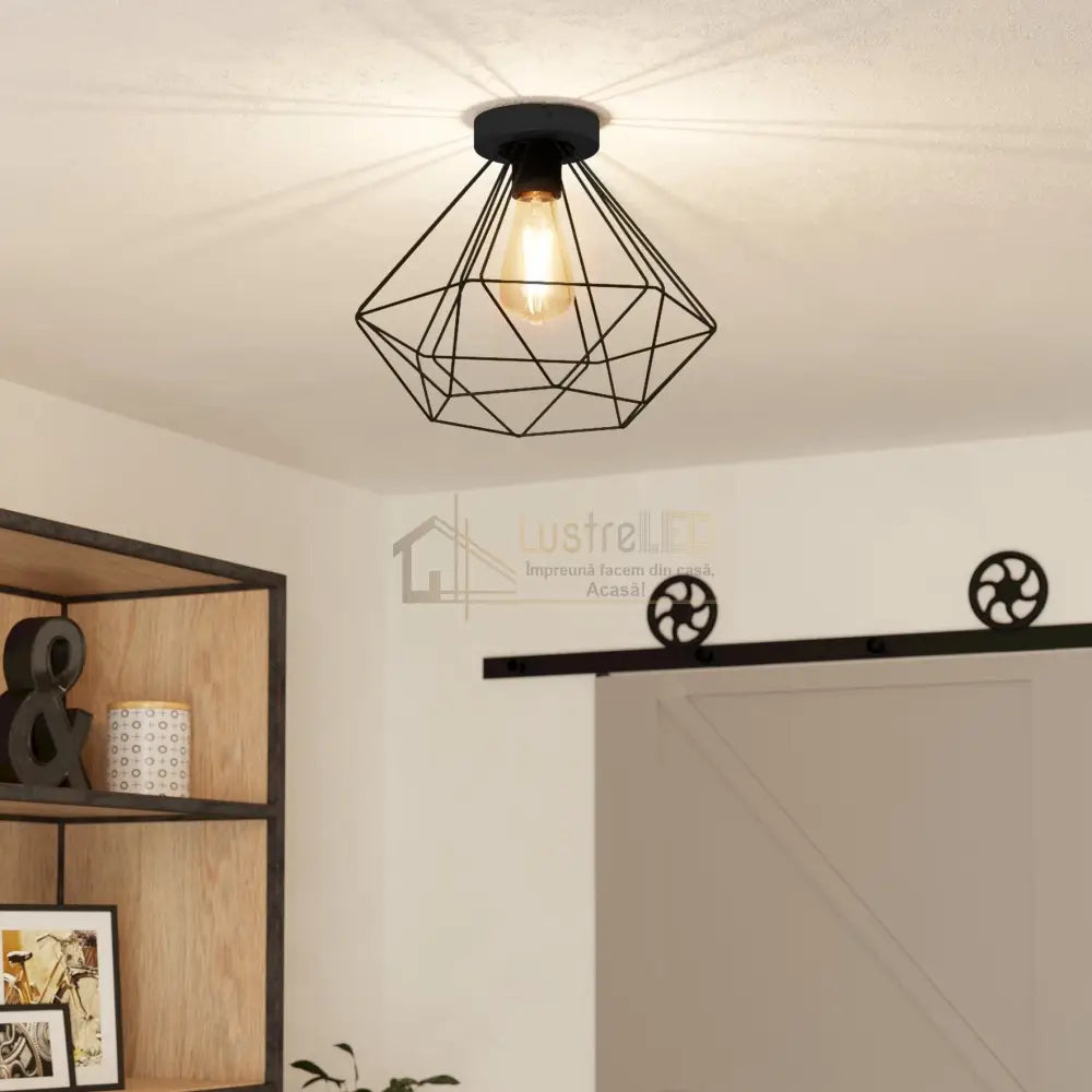 Lustra TARBES Black Ø32.5CM Eglo Lighting Fixtures