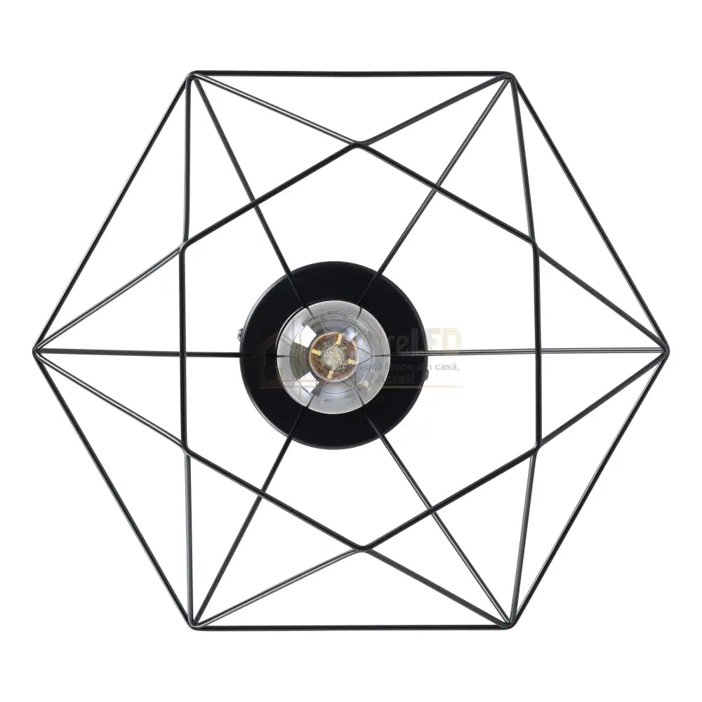 Lustra TARBES Black Ø32.5CM Eglo Lighting Fixtures