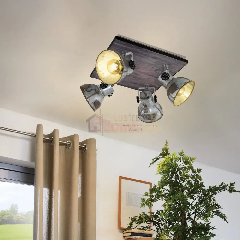 Lustra Vintage BARNSTAPLE cu 4 Spoturi 45CM VINTAGE SI RETRO DESIGN / 44.5CM Chandeliers