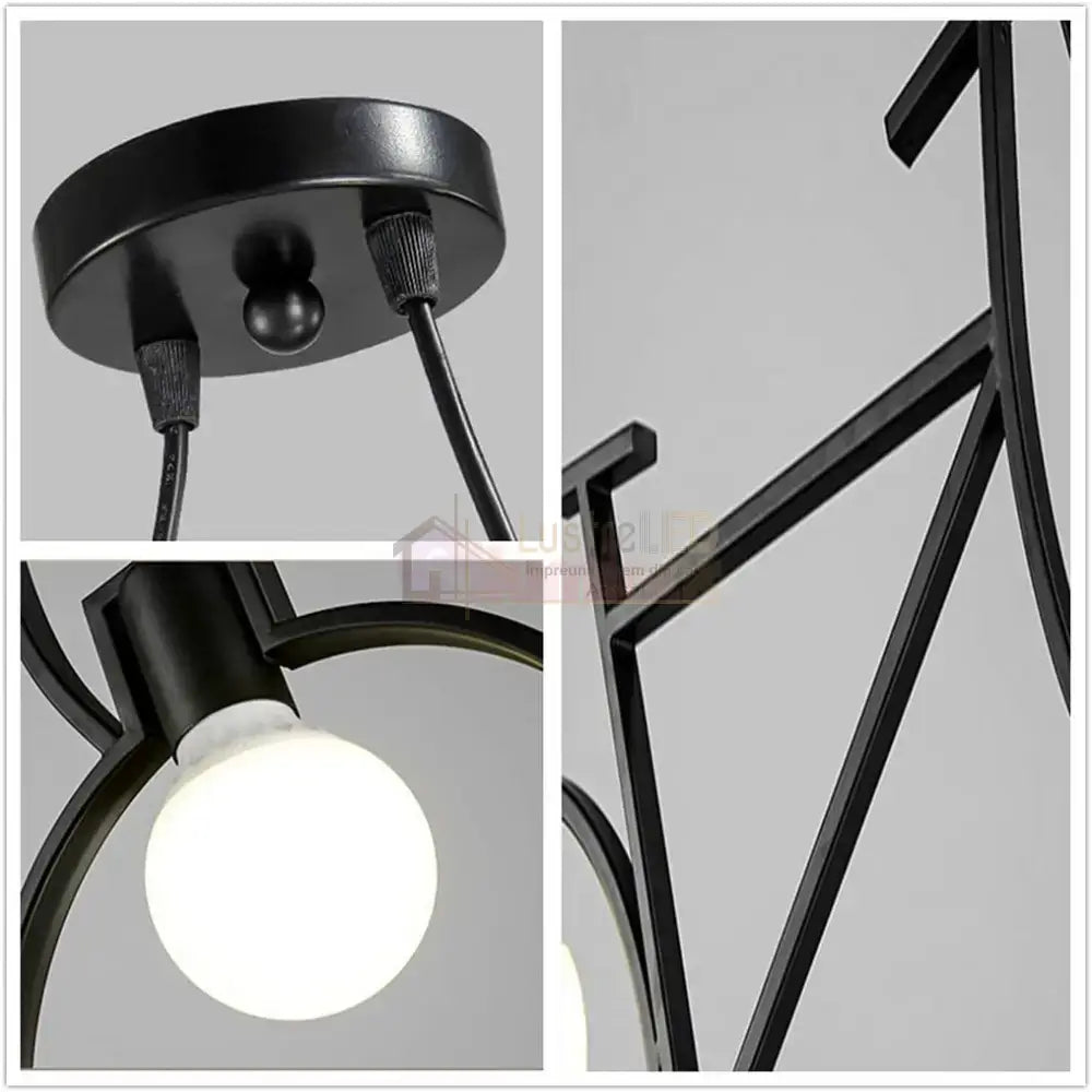 Lustra Vintage BIKE Black 2xE27 NEAGRA / VINTAGE SI RETRO DESIGN Lighting Fixtures