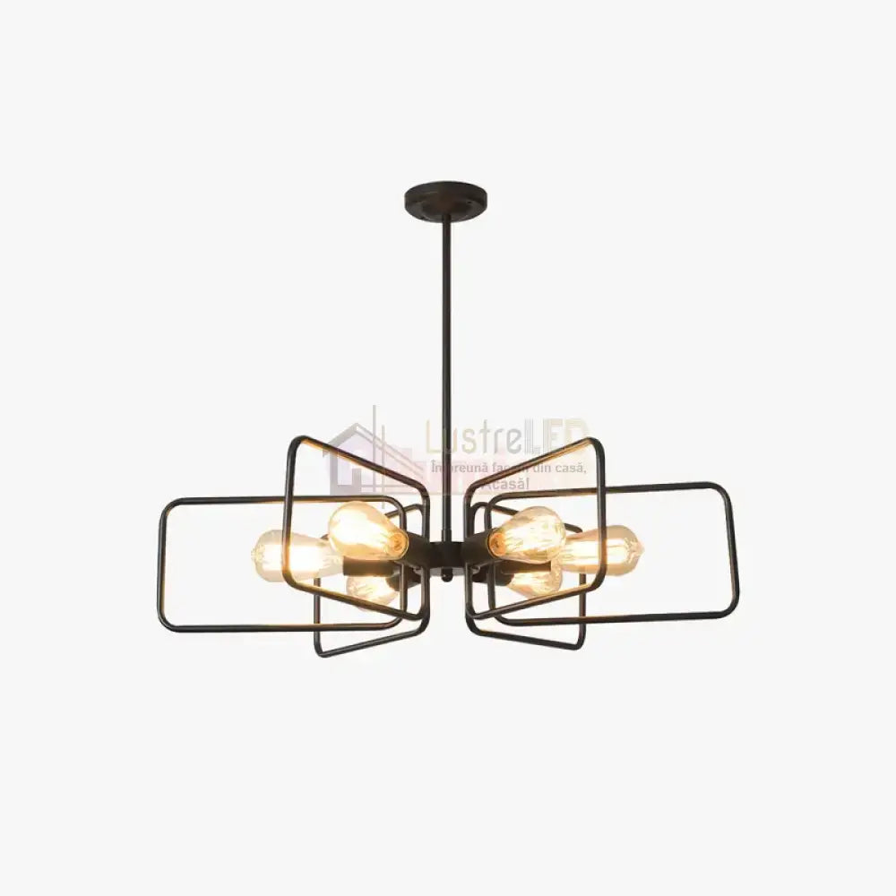 Lustra Vintage Black 6Xe27 Dn119-6 Lighting Fixtures