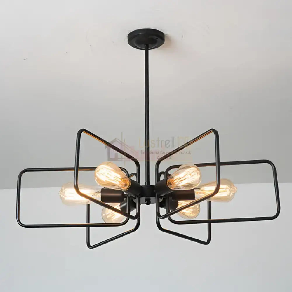 Lustra Vintage Black 6Xe27 Dn119-6 Lighting Fixtures