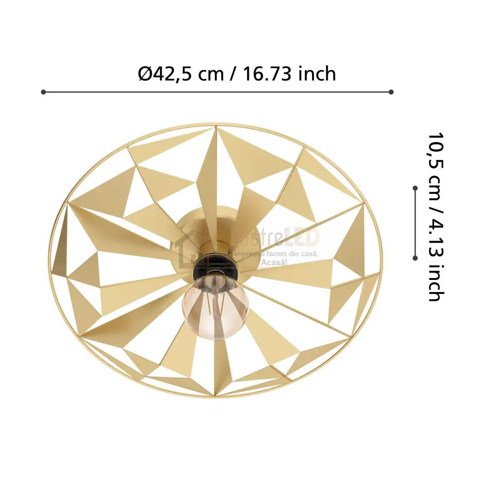 Lustra Vintage CASTANUELO Gold 42.5CM AURIE / SUSPENDATE / 42.5CM Chandeliers