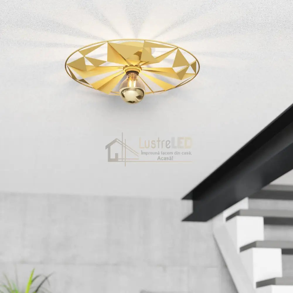 Lustra Vintage CASTANUELO Gold 42.5CM AURIE / SUSPENDATE / 42.5CM Chandeliers