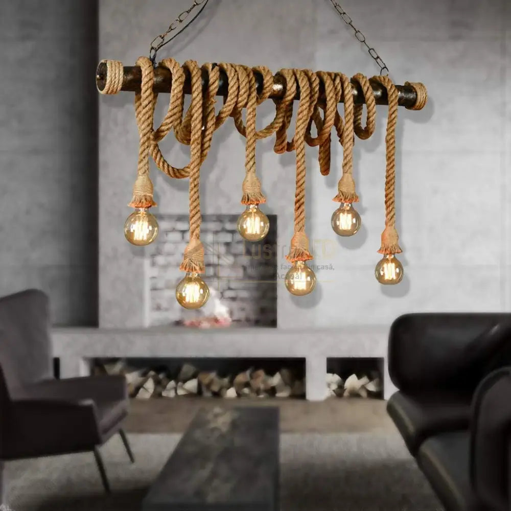 Lustra Vintage Design Madeira 6Xe27 Lighting Fixtures