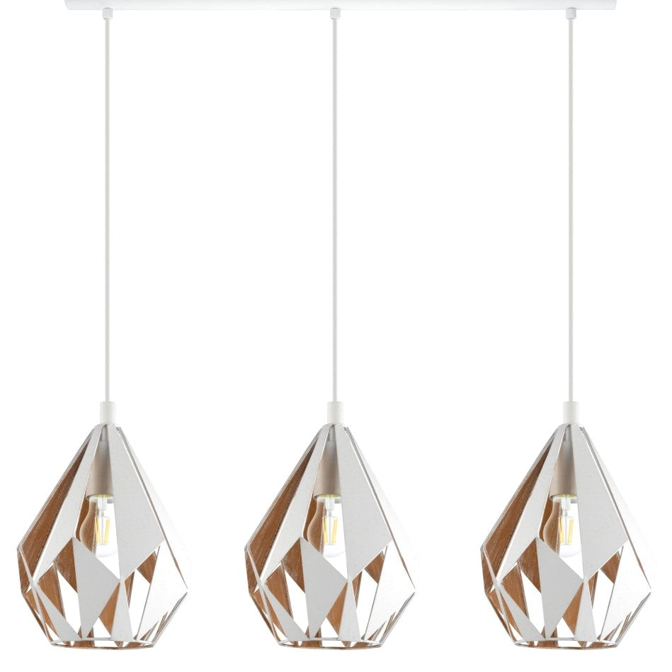 Lustra PHEONIX Vintage Liniar Alba