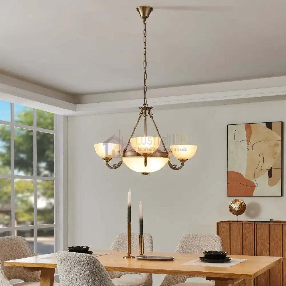 Lustra Vintage Maxi SAVOY Bronze 110x74CM BRONZ / VINTAGE SI RETRO DESIGN Lighting Fixtures