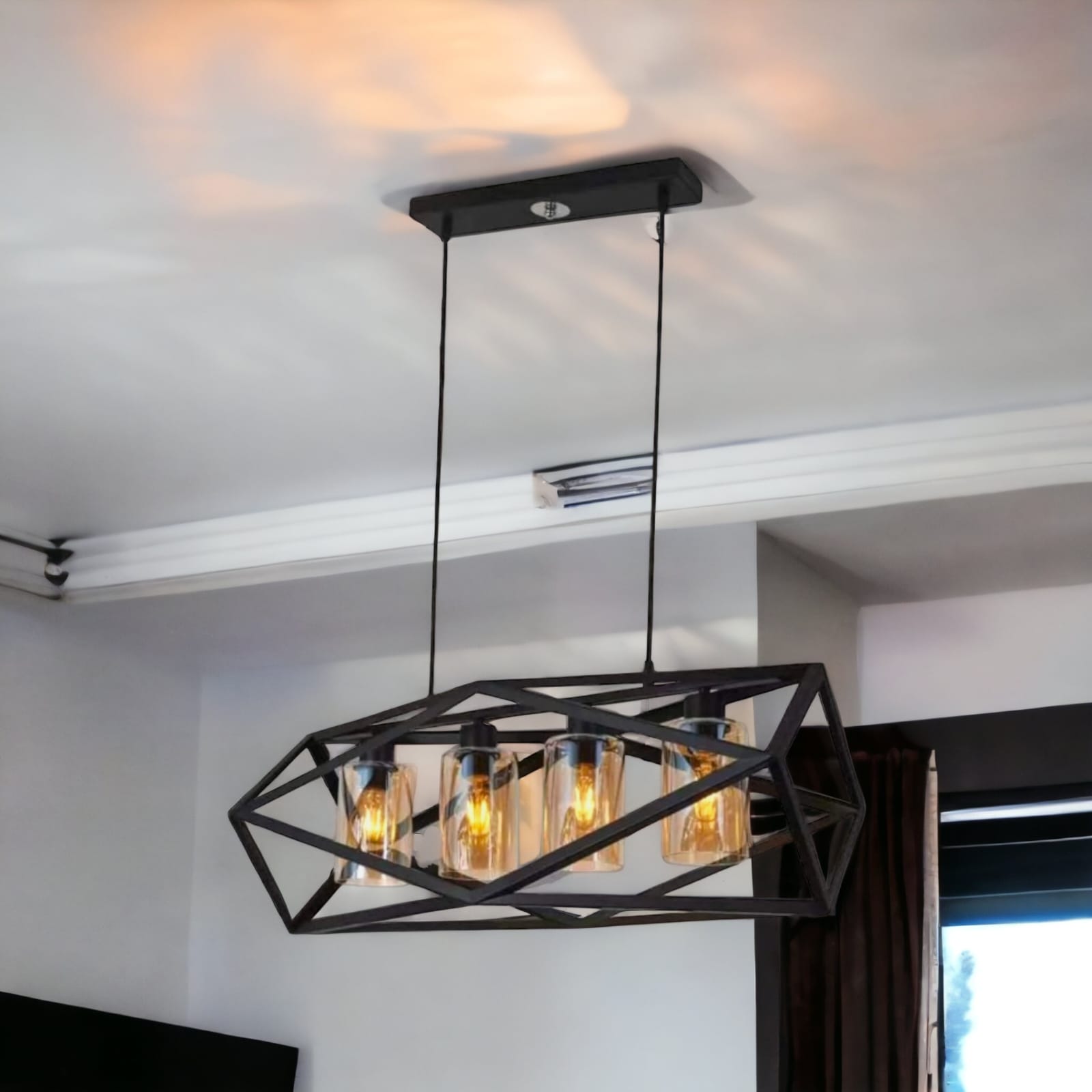 Lustra Vintage Medieval Glass 4xE27