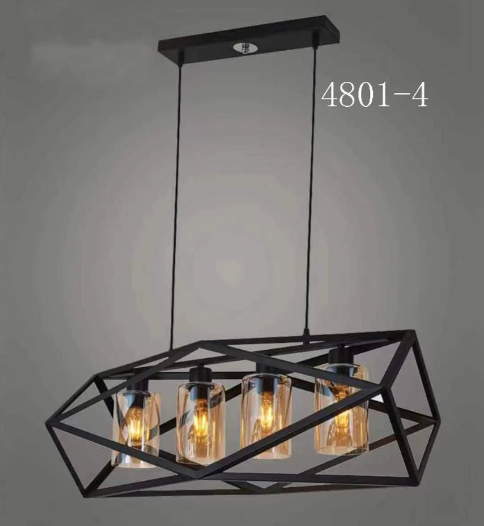 Lustra Vintage Medieval Glass 4xE27