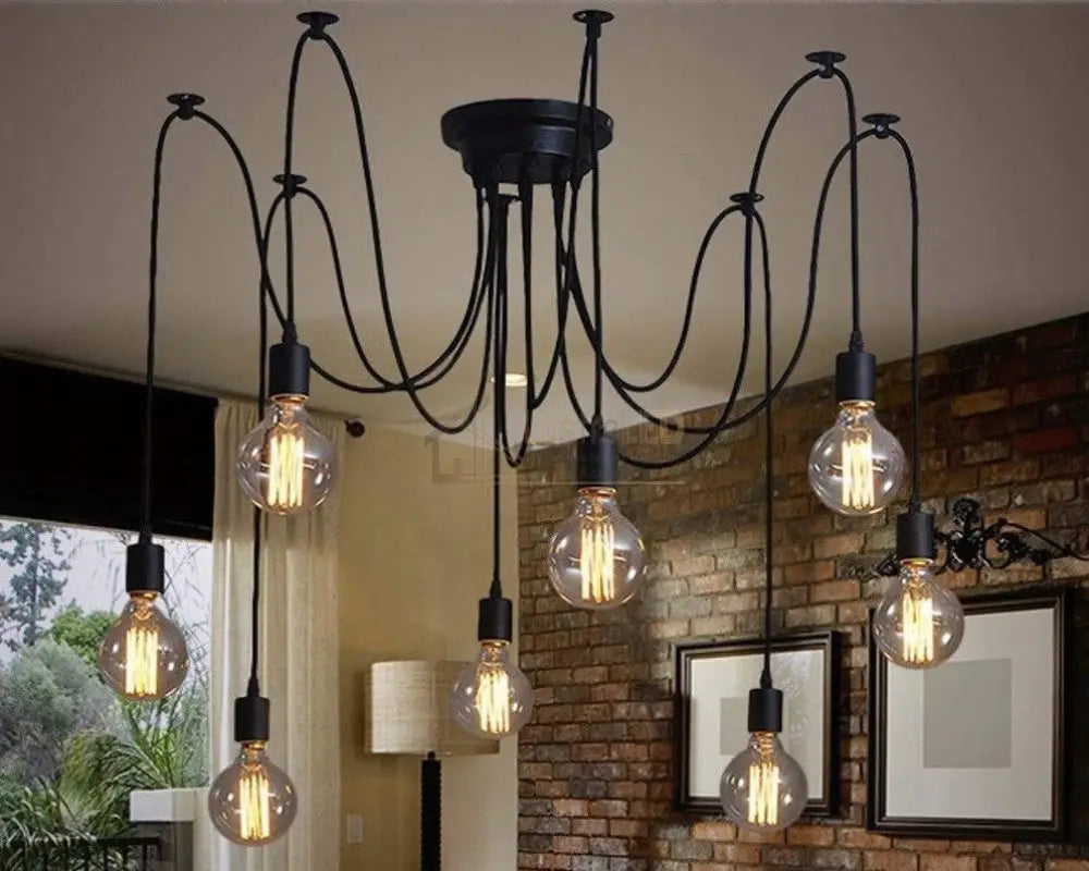 Lustra Vintage Spider 8Xe27 Lighting Fixtures