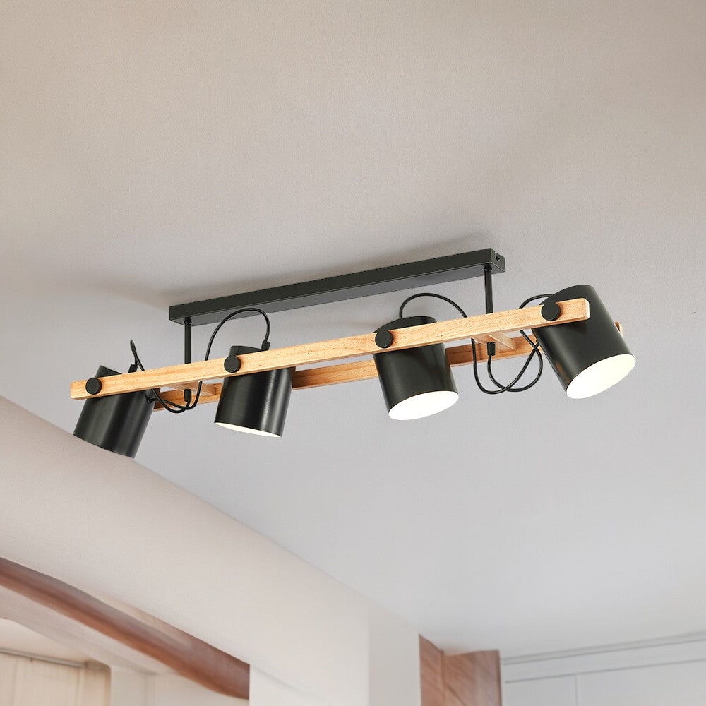 Lustra Wood Delight Aplicata 4xE27 100cm