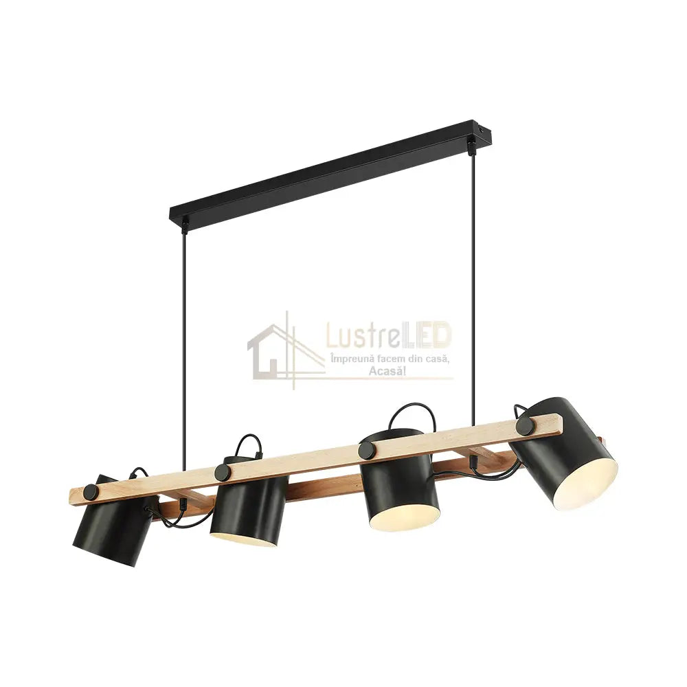 Lustra Wood Delight Suspendat 4Xe27 100Cm Lighting Fixtures