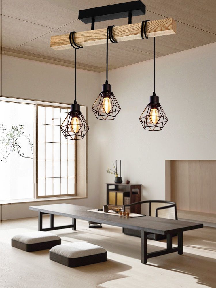 Lustra Wood Style 3XE27 C22680-3