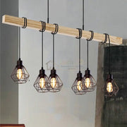 Lustra Wood Style 6Xe27 C22680-6 Lighting Fixtures