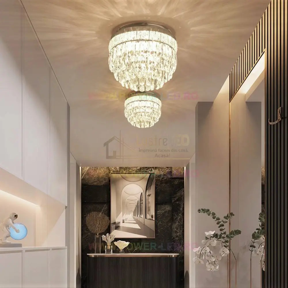 Lustra Zoe Cristal 400Mm Telecomanda Chandeliers