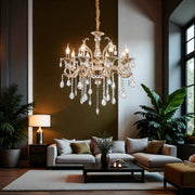 Candelabru Cristal Neoclasic Gold Elegance