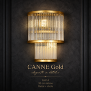Aplica Abajur CANNE Gold 2xE14 30CM