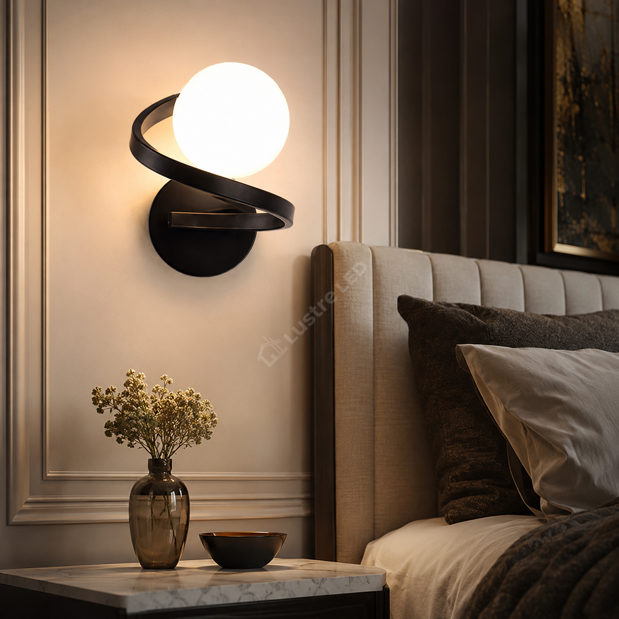 Aplica Abajur LINO 1xE27 Black