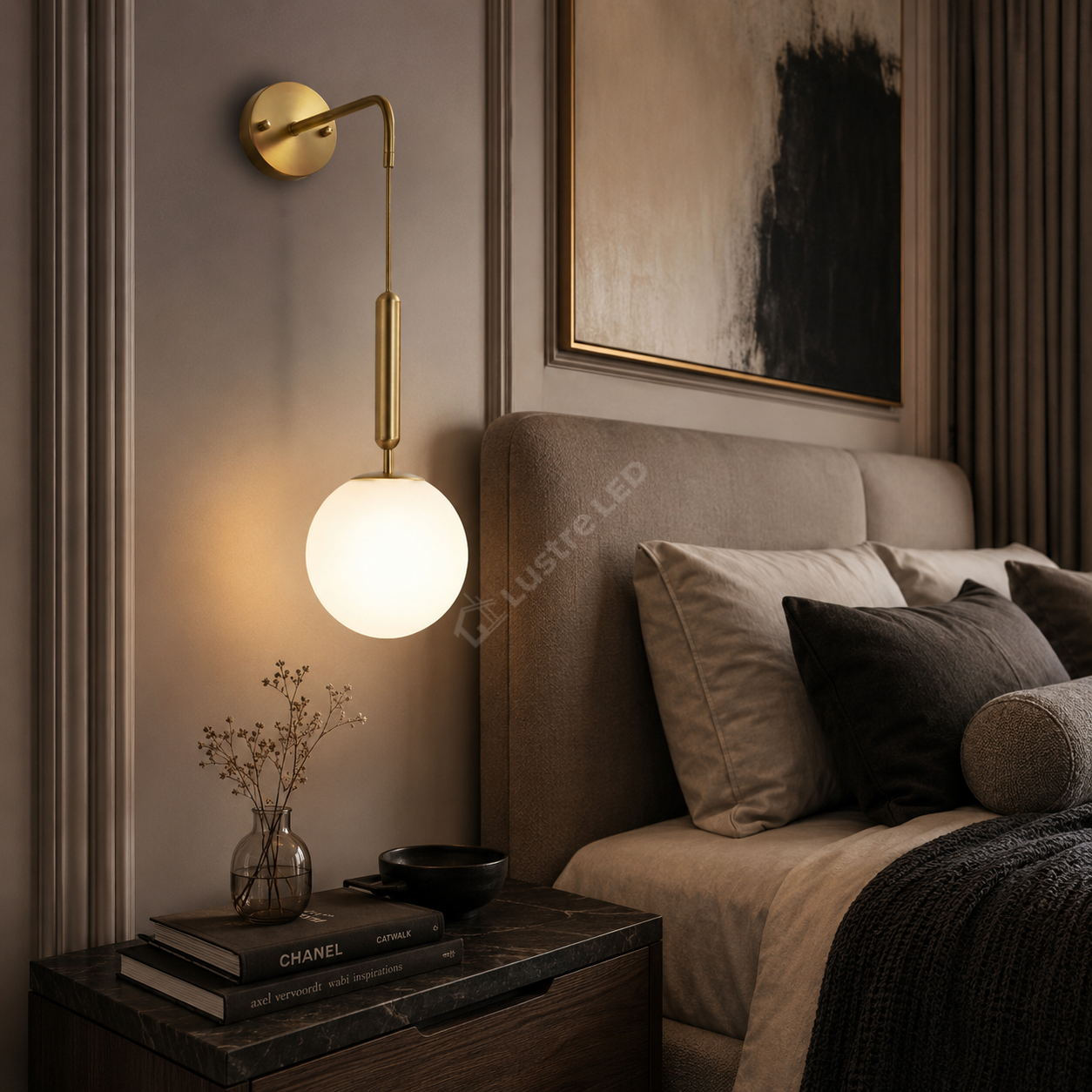Aplica Ajustabila Nordic Style Abajur Mat Golden BD629/1