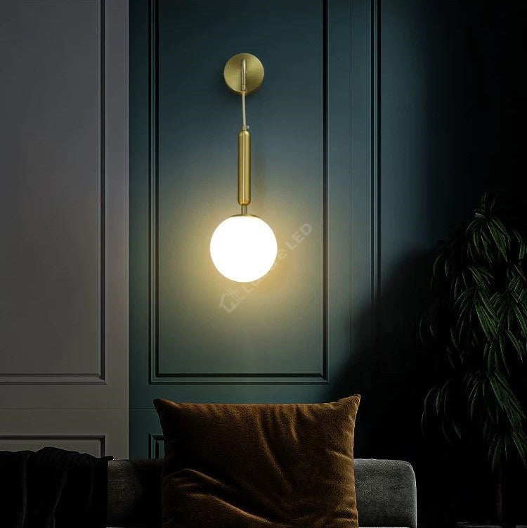 Aplica Ajustabila Nordic Style Abajur Mat Golden Bd629/1 Wall Light Fixtures